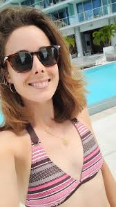 Tennis players in bikinis