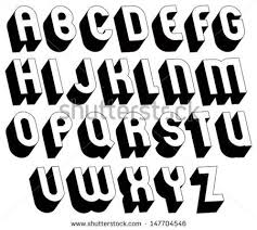 Black And White 3d Font Single Color Simple And Bold Letters Alphabet Best For Use In Web Design And Lettering Alphabet Lettering Fonts Hand Lettering Fonts