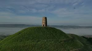 Glastonbury Tor at dawn by DJI Mini 3 Pro