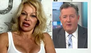 Throughout her career anderson exploited (with varying results) the image of a femme fatale and a woman of easy virtue from the cover of playboy. Pamela Anderson S Appearance Distracts Gmb Viewers In Piers Morgan Vegan Row Tv Radio Showbiz Tv Express Co Uk