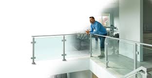 Glass railing for your balcony. Glass Railing Glass Panel Railing For Stairs Decks Balconies Viewrail
