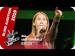 Bei the voice kids zählt allein die stimme der talente und die coaches drehen. Sia Unstoppable Leonie Blind Auditions The Voice Kids 2019 Sat 1 Youtube The Voice Voice Of Germany The Voice Of Germany
