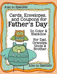 Download Father S Day Cards Coupons Envelopes For Dad Grandpa Uncle Spanish Too