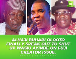 In september 2020, buhari oloto was crowned the first oba of uguru land, otherwise known as aguda, a suburb of surulere, lagos. Alhaji Buhari Olooto Finally Speak Out To Shut Up Wasiu Ayinde On Fuji Creator Issue Naijaloaded