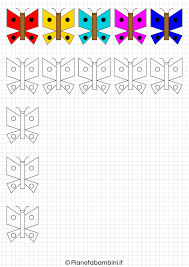 Cornicette Di Primavera A Quadretti Da Disegnare E Colorare Pianetabambini It Carta Quadrettata Pixel Art Quadretti