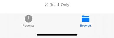 In The Ios Files App Onedrive Is Showing As Read Only Not Sure If It Is Something With The App Being Updated Or If It Occurred With The Ios13 Or Ipados Update