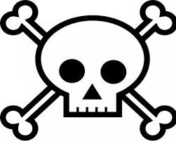 Skull And Crossbones For Stencil Simple Skull Pirate Signs Simple Skull Drawing