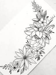 This is a nice and dainty hand butterfly and flowers tattoo that incorporates natures beauty with rich colors and nice line work. 55 Simple Small Flowers Tattoos Drawing Tattoos Ideas For Women This Season Koees Blog Flower Tattoo Drawings Beautiful Flower Tattoos Flower Art Drawing
