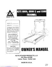 keys fitness 8800 manuals manualslib