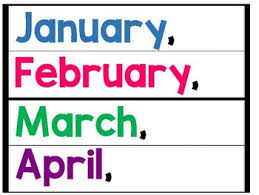 Journeys Kindergarten Months Of The Year Pocket Chart Writing Freebie