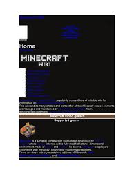 Esta herramienta permite crear experiencias de aprendizaje basado en el juego . Minecraft Wiki Pdf Minecraft Wiki