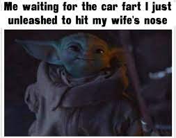 I Toot In Your General Direction Babyyoda Yoda Funny Yoda Meme Yoda Pictures