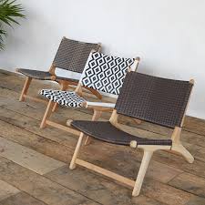 All Weather Wicker Teak Armless Chair Terrain Teak Lounge Chair Outdoor Chairs Contemporary Lounge Chair