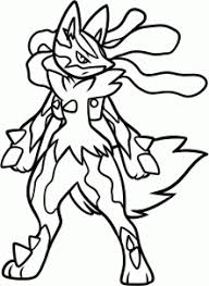 How To Draw Mega Lucario Step By Step Pokemon Characters Anime Draw Japanese Anime Draw Manga Fr Pokemon Coloring Pokemon Coloring Pages Pokemon Drawings