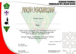 Contoh piagam penghargaan pramuka word. Kn Profesional Piagam Penghargaan Pramuka Penggalang