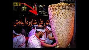 توزيع نص طن شاورما مجانا في القاهرة مطعم بركات الحلبي