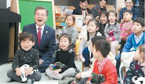 But after the huge victory in wednesday's election, that's not likely to be true for mr. Moon Vows To Expand Support For Child Care