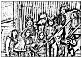 It's good to be bad! The Descendants Free Printable Coloring Pages For Kids