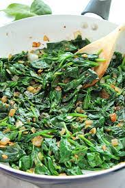 The Best Sauteed Spinach Recipe Fresh Spinach Sauteed With Garlic And Onions In Oli Best Sauteed Spinach Recipe Spinach Recipes Healthy Fresh Spinach Recipes