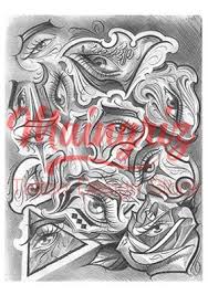 Tattoo heart with flame and wings. Eyes Chicano Tattoo Design Digital Download By Tattoo Artist Tattoodesignstock
