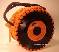 Borsa 45 Giri Con Fettuccia Da Canotta Arancione 2 Art Photography Art Mini