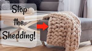 Learn how to measure and purchase bulky yarn with confidence. 3 Secrets To Stop Chunky Knit Blankets From Shedding Youtube
