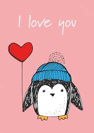 Du bist mein pinguin 5. Der Kleine Liebespinguin Liebeskarten Spruche Echte Postkarten Online Versenden