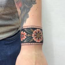Traditional Cuff By Carlito Cuff Tattoo Wrist Band Tattoo Arm Cuff Tattoo
