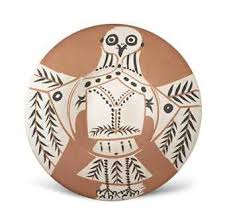 Pablo Picasso 1881 1973 Chouette Blanche Sur Fond Rouge G R 517 A R 395 Pablo Picasso Picasso Picasso Art