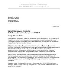 Wie besprochen darf ich ihnen anbei mein angebot und meine agb übermitteln. Bewerbung Als Chirurg Chirurgin Bewerbung Co