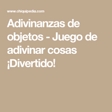 Adivinanzas De Objetos Juego De Adivinar Cosas Divertido Adivinanzas Actividades De Resta Cosas Divertidas