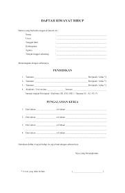 Surat lamaran kerja ini tidaklah sama seperti cv. 10 Daftar Riwayat Hidup Cv Kosong Untuk Di Tulis Tangan