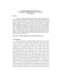 Kreativitas anak bangsa memang tidak bisa terbantah lagi. Pdf Model Pembelajaran Inovatif Berbasis Konsep Sekolah Ramah Anak