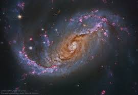 Galaxia espiral barrada 2608 / hubble revela galáxia. Galaxia Espiral Barrada