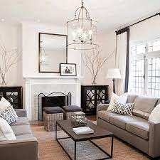 The Chandelier Neutral Living Room Design Family Living Rooms Family Room Design