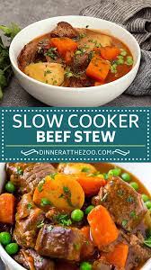 Slow Cooker Beef Stew In 2021 Crockpot Recipes Beef Stew Crock Pot Stew Meat Recipes Slow Cooker Beef