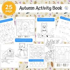 Younger children will enjoy the thanksgiving counting practice and word to picture matching worksheets, while. Autumn Activity Book For Kids Arty Crafty Kids