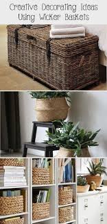 Creative Decorating Ideas Using Wicker Baskets Homedecor Decorating Basket Wicker Homeofficeideasonabudget Homeofficeideasikea Teacherhomeofficeideas H