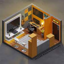 Gaming Setups 3d Models On Instagram Our Client Vaskini Wants A Netflix And Chill Area In His Bathroom Design Small Game Room Design Gaming Room Setup