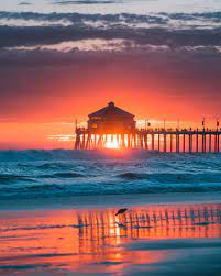 Times for huntington beach, ca Itap Of A Sunset In Huntington Beach Itookapicture