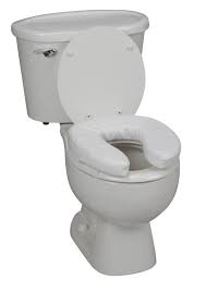 Made to fit most standard sized raising the toilet height is another benefit of a padded toilet seat. Padded Raised Toilet Seat Elevated Bathroom Seat Cushion