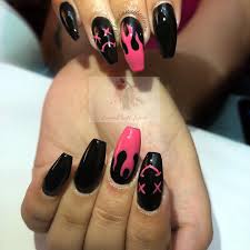 Asi como las unas de color rosa palido que os dejamos en la. Llamas Rosas Relleno Unas Acrilicas Y Dibujos Lau Facebook