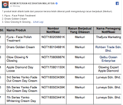Merkuri adalah unsur kimia pada tabel periodik dengan simbol hg dan nomor atom 80. 7 Produk Kosmetik Yang Merbahaya Untuk Digunakan Free Malaysia Today Fmt