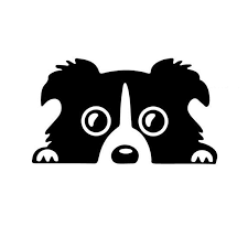 Popular Border Collie Black Buy Cheap Border Collie Black Lots Dog Stickers Collie Dog Dog Personality