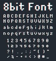 Use the following steps to get. Pixel Font Alphabet Letters And Numbers Retro Videgame Type Stock Vector Illustration Of Computer Letter 113758444