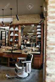 barber shop interior. men beauty hair