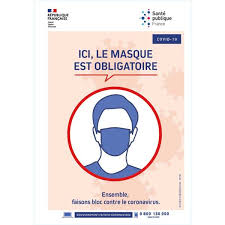 Affiche Port Du Masque Obligatoire Direct Signaletique