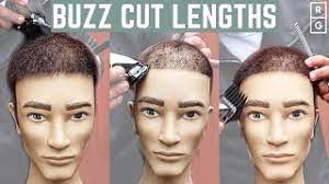 Buzz Cut Lengths Guide Number 5 To Number 1 Buzz Cut Youtube