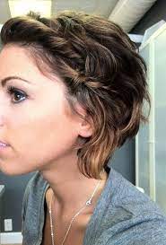Short Bob Haircut With Side Braid Cute Hairstyles For Short Hair Hair Styles Short Hair Trends