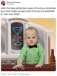 Bartender Baby Alzheimer S Know Your Meme